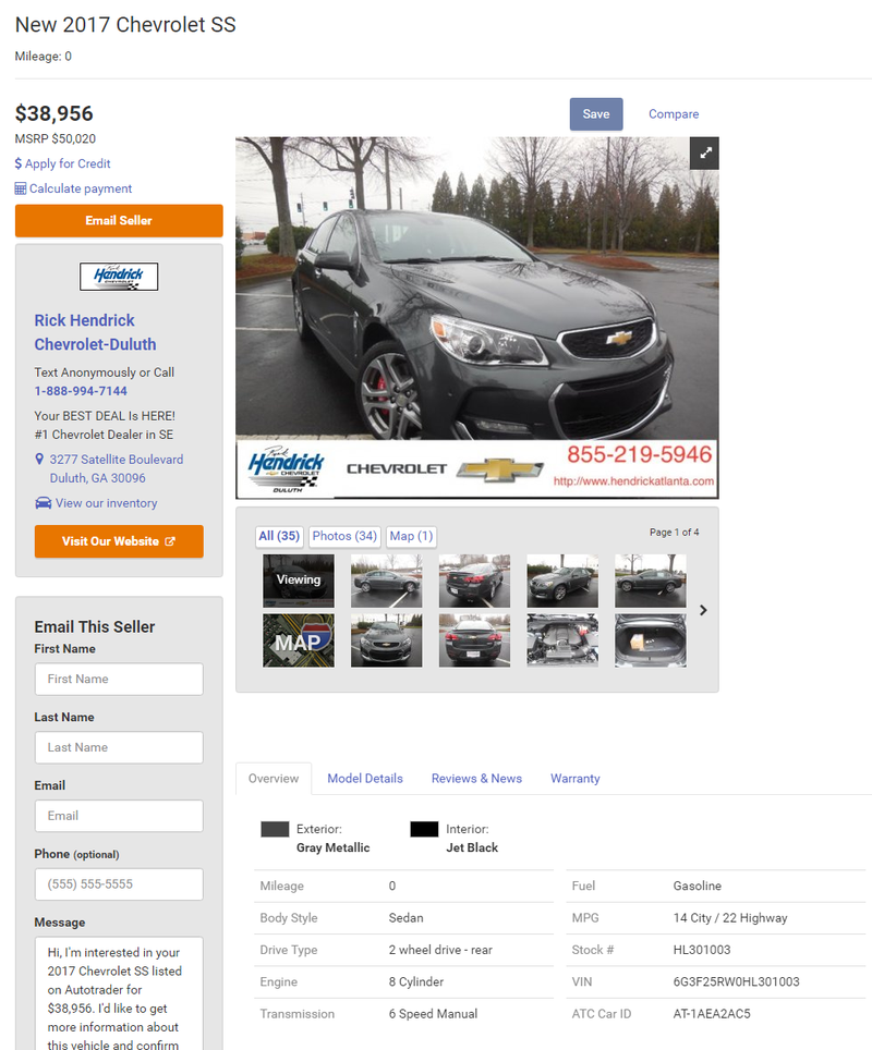Illustration for article titled You Can Get One Of The Last Chevrolet SS Sedans Up To 20 Percent Off